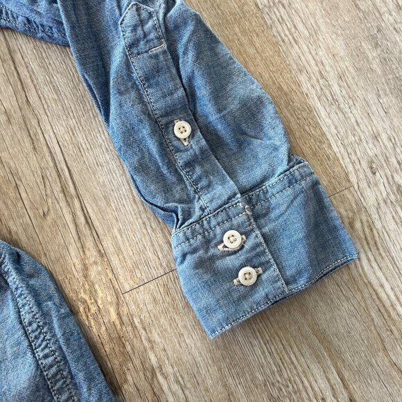 Womens Levi's Denim Button Front Long Sleeve Dress - XL - Picture 4 of 6